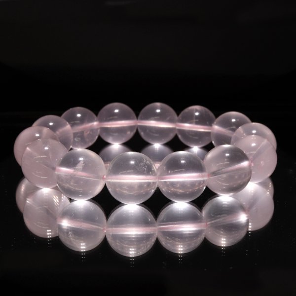 画像6: ブレス スターローズクォーツ<マダガスカル産> 丸 約16.5mm 品番:18706 (6)