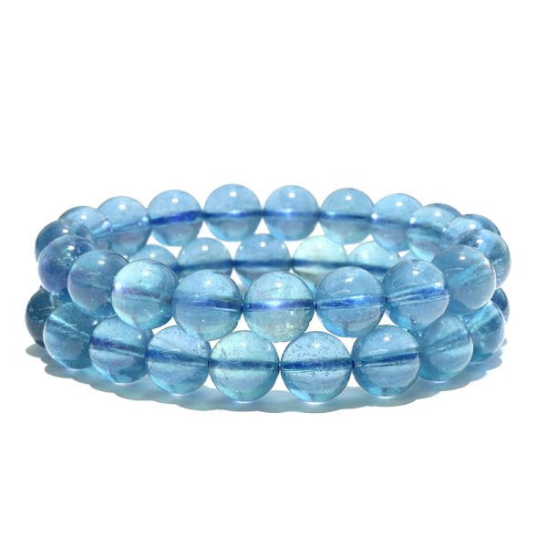 画像5: ブレス　サンタマリアアクアマリン＜ブラジル産＞　丸　約10.5mm　品番：18721 (5)