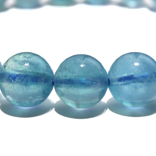 画像2: ブレス アクアマリン<ブラジル産> 丸 約8mm 品番:18734 (2)
