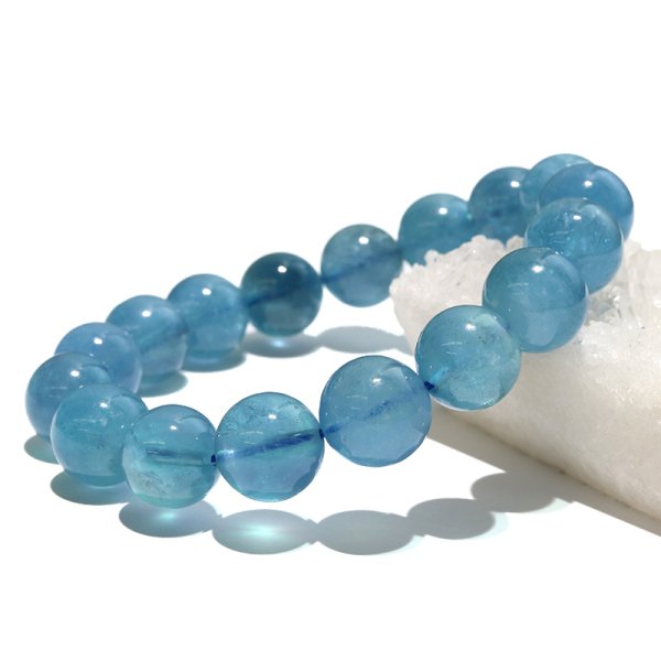 画像4: ブレス　アクアマリン＜ブラジル産＞　丸　約11mm　品番：18730 (4)