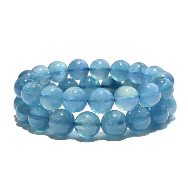 画像5: ブレス　アクアマリン＜ブラジル産＞　丸　約11mm　品番：18730 (5)