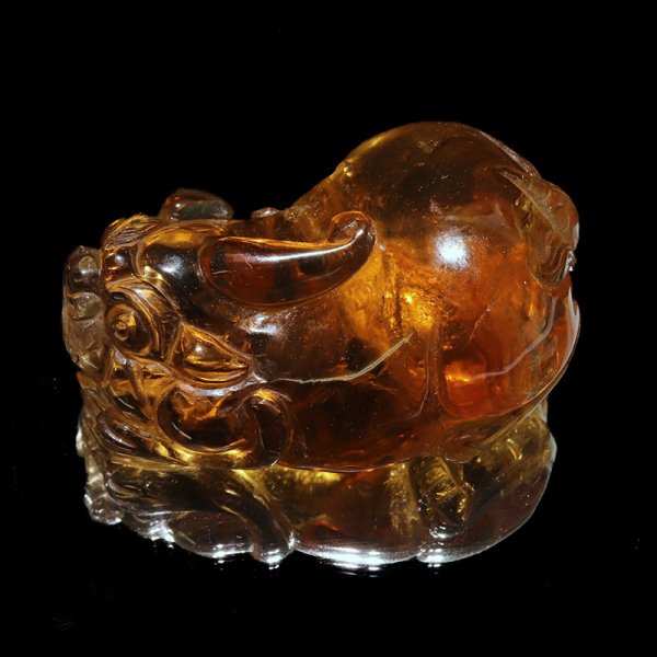 画像5: 置物 天然シトリン 貔貅 ヒキュウ ブラジル産 風水 品番:18738 (5)