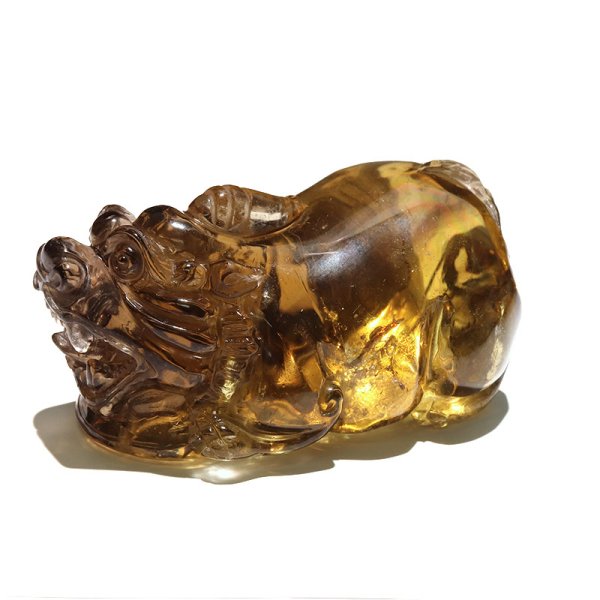 画像2: 置物 天然シトリン 貔貅 ヒキュウ ブラジル産 風水 品番:18737 (2)