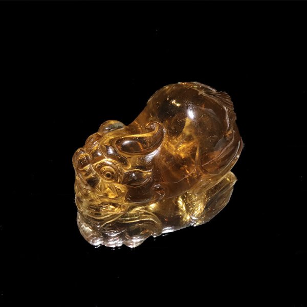画像5: 置物 天然シトリン 貔貅 ヒキュウ ブラジル産 風水 品番:18740 (5)