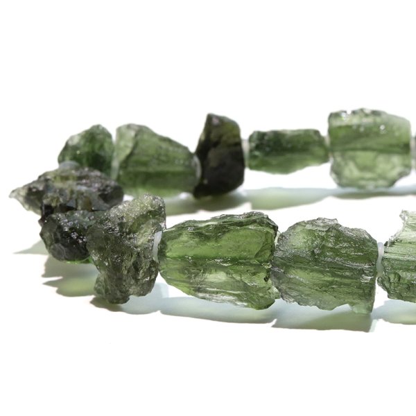 画像3: ブレス　モルダバイト＜チェコ産＞　原石　約5.1〜18.0ｍｍ　証明書付き　品番：18749 (3)