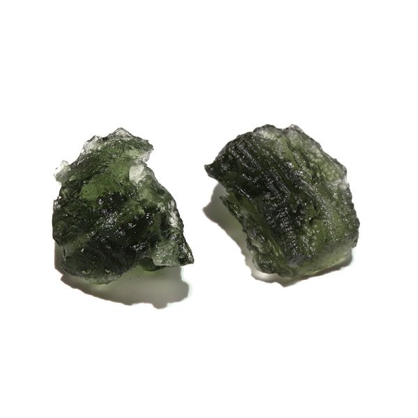 画像2: 原石 モルダバイト チェコ産 約1.9g 穴あり 品番:18759 (2)