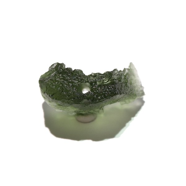 画像4: 原石　モルダバイト　チェコ産　約1.8g　穴あり　品番：18760 (4)