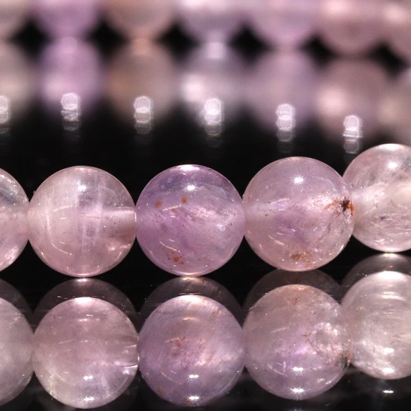 画像2: ブレス　モンドクォーツエレスチャル＜タンザニア産＞　ノーマル　丸　約5.5mm　日本製　品番：18774 (2)