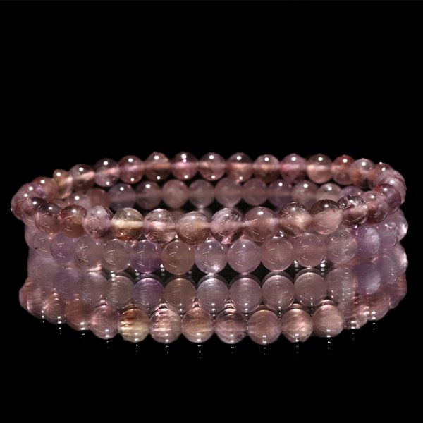 画像7: ブレス　モンドクォーツエレスチャル＜タンザニア産＞　ノーマル　丸　約5.5mm　日本製　品番：18774 (7)