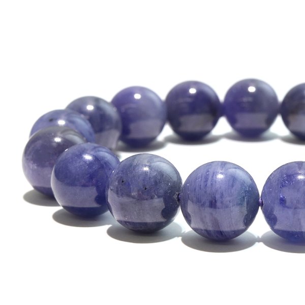画像3: ブレス　タンザナイト＜タンザニア産＞　丸　約12mm　品番：18775 (3)