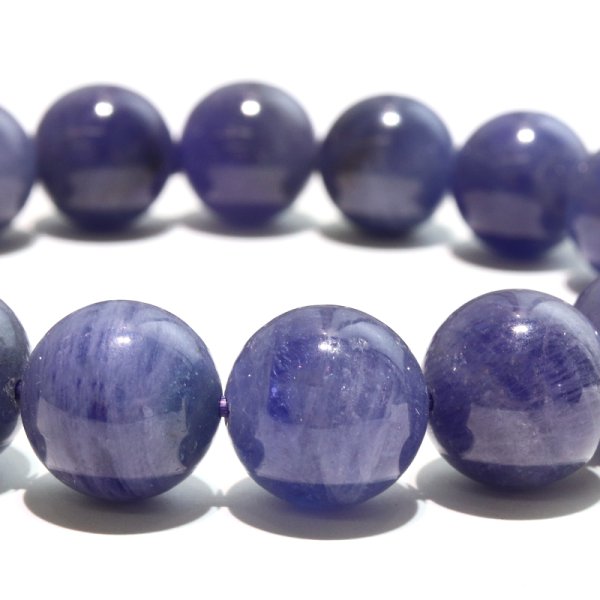 画像2: ブレス　タンザナイト＜タンザニア産＞　丸　約12mm　品番：18775 (2)