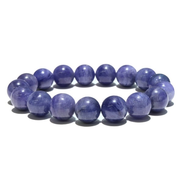 画像5: ブレス　タンザナイト＜タンザニア産＞　丸　約12mm　品番：18775 (5)