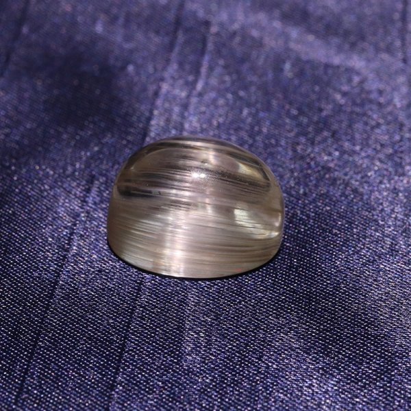 画像2: ルース ニードルイントパーズ オーバルカット 約13×17mm ブラジル産 品番:18837 (2)