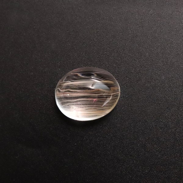 画像3: ルース ニードルイントパーズ オーバルカット 約13×17mm ブラジル産 品番:18837 (3)