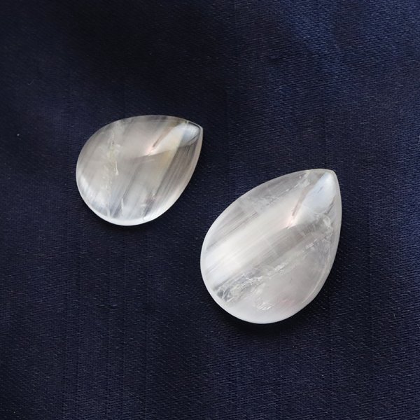 画像2: ルース ニードルイントパーズ ドロップカット 約13〜15×16〜21mm ブラジル産 品番:18834 (2)