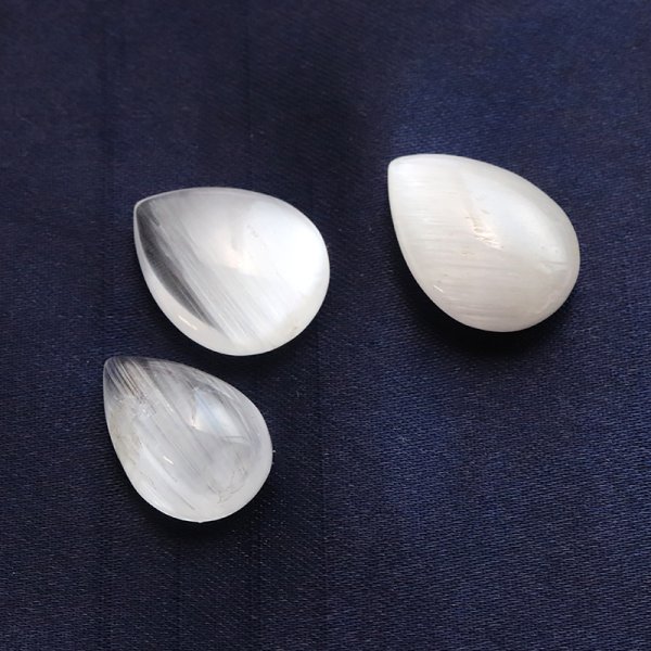 画像2: ルース ニードルイントパーズ ドロップカット 約11〜13×15〜22mm ブラジル産 品番:18833 (2)