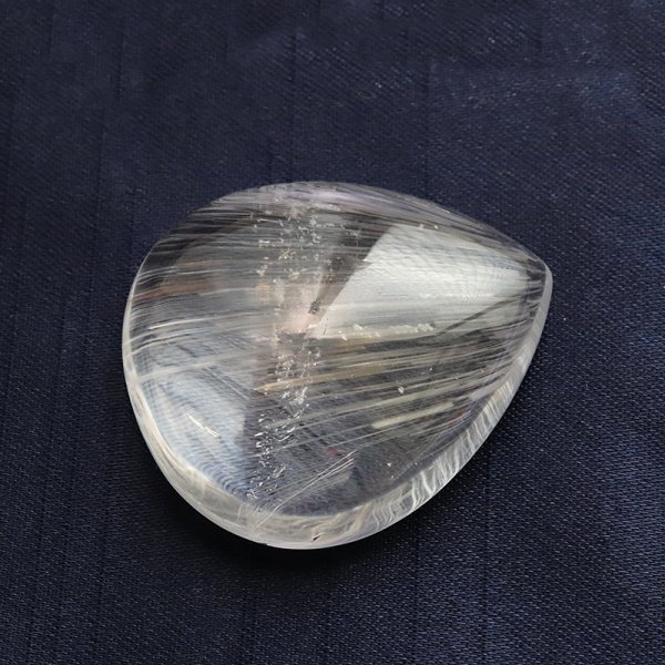 画像2: ルース ニードルイントパーズ ドロップカット 約27×32mm ブラジル産 品番:18825 (2)