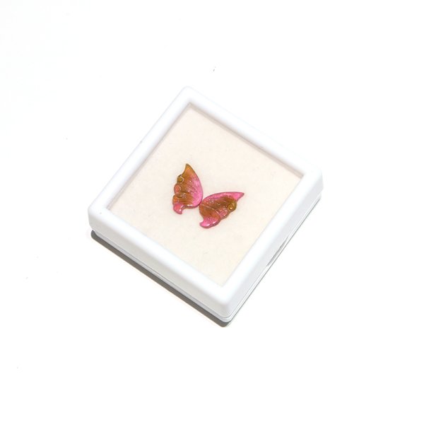 画像6: ルース トルマリン 蝶々 約15mm×12mm 風水 ケース入り 品番:18853 (6)