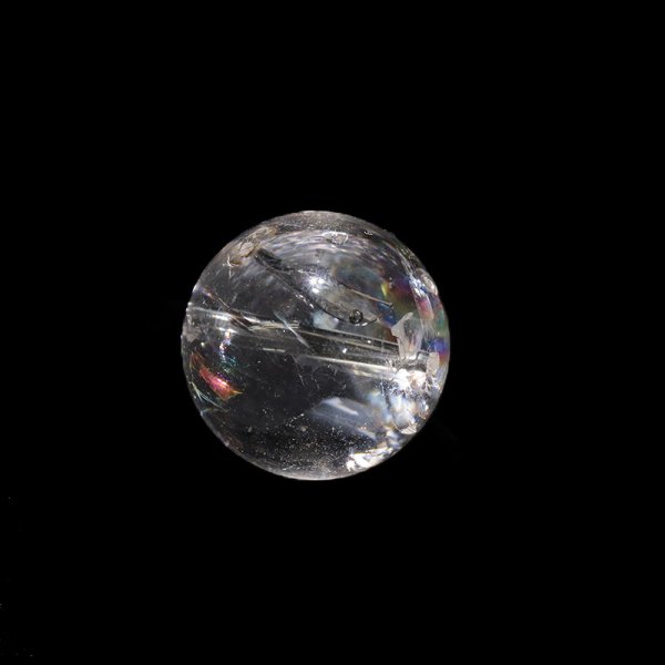 画像3: バラ石　水入り水晶　丸　約17ｍｍ　穴あり　品番：18879 (3)