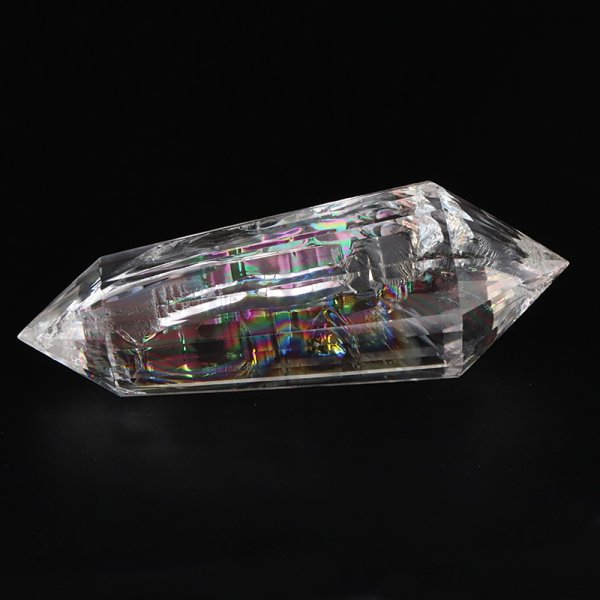 画像3: ヴォーゲルワンド アイリスクォーツ 約5.5〜6.5cm×約1.4〜2cm ブラジル産 フォーゲルワンド 両剣水晶 ダブルポイント 浄化アイテム 品番:18890 (3)