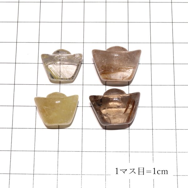 画像5: 置物 元宝 ルチルクォーツ ブラジル産 風水 一粒売り ランダム発送 品番:18889 (5)