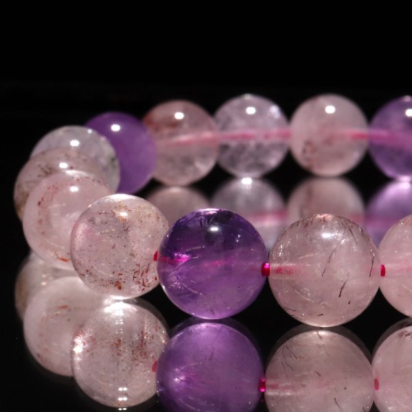 画像3: ブレス　スーパーセブン＜ブラジル産＞　丸　約10mm　品番：18897 (3)