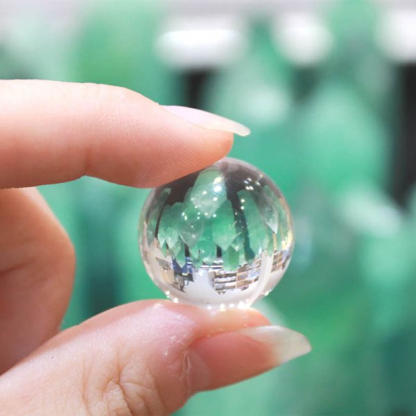 画像3: 丸玉　水晶　クォーツ　AAランク　約2cm　品番：18892 (3)