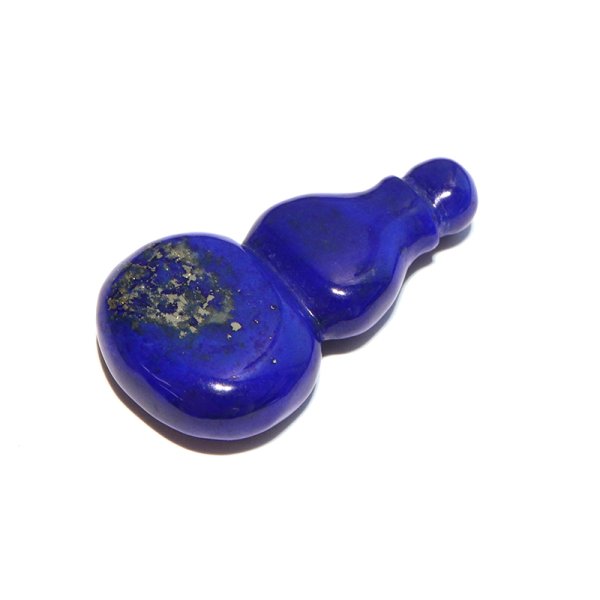 画像2: ペンダントトップ 瓢箪 ラピスラズリ アフガニスタン産 穴あり ひょうたん ヒョウタン 風水 品番:18907 (2)