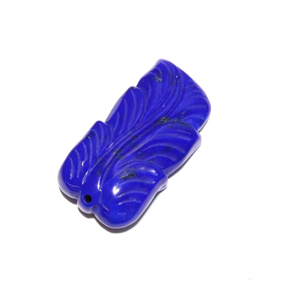 画像3: ペンダントトップ　葉　ラピスラズリ　アフガニスタン産　穴あり　風水　品番：18914 (3)