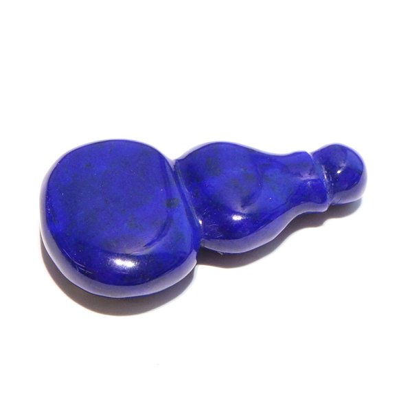 画像3: ペンダントトップ 瓢箪 ラピスラズリ アフガニスタン産 穴あり ひょうたん ヒョウタン 風水 品番:18907 (3)