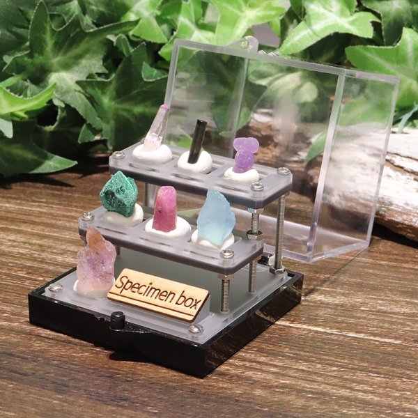 画像3: 置物　鉱物　標本BOX　原石　雑貨　インテリア　ランダム発送　品番：18935 (3)