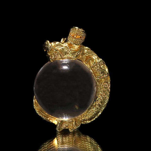 画像2: トップ 水晶 龍 丸玉 約2cm 品番:18978 (2)