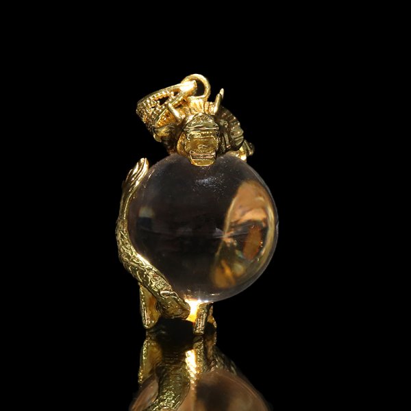 画像4: トップ 水晶 龍 丸玉 約2cm 品番:18978 (4)