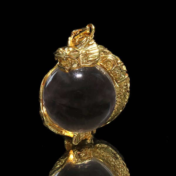 画像5: トップ 水晶 龍 丸玉 約2cm 品番:18978 (5)