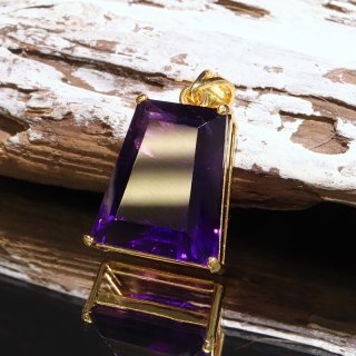 No1019 ゴールデンクォーツ ムーン 月 オブジェ