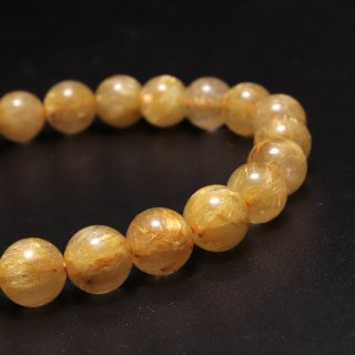 ブレス ブラジル産 ルチルクォーツ Aランク 9mm 品番： 82428242