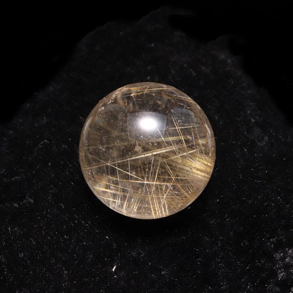 画像4: 【一点物】丸玉 ルチル入りマニハール水晶 インド マニハール地方産 約22mm 桐箱入り ヒマラヤ水晶 品番:19110 (4)