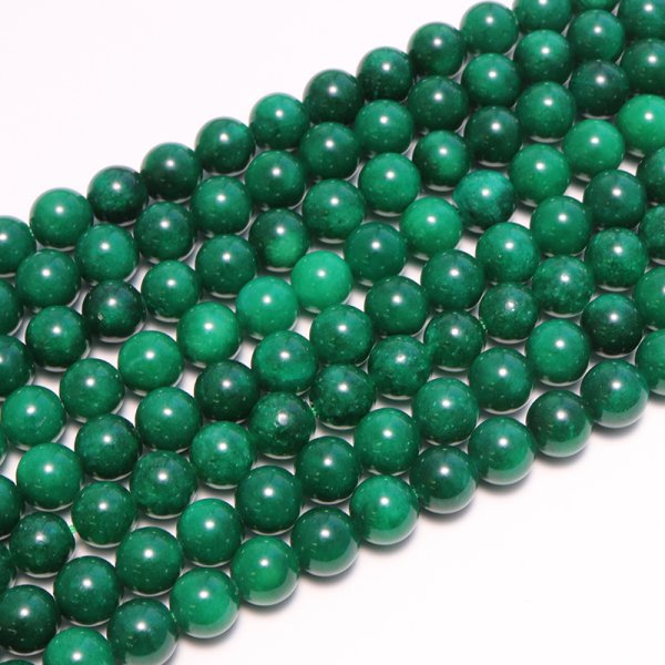 画像4: 連　染クォーツァイト　グリーンミックス　丸　 8mm　　　　品番： 9231 (4)