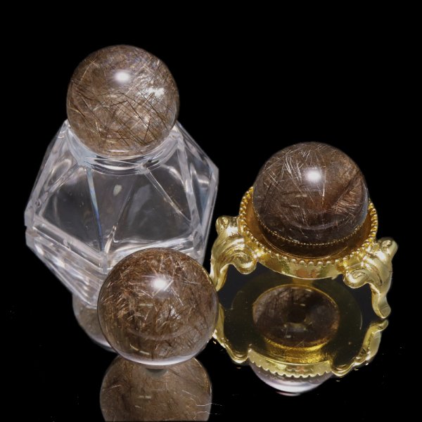 画像3: 丸玉 シルバールチル ブラジル産 約24mm 品番:19183 (3)