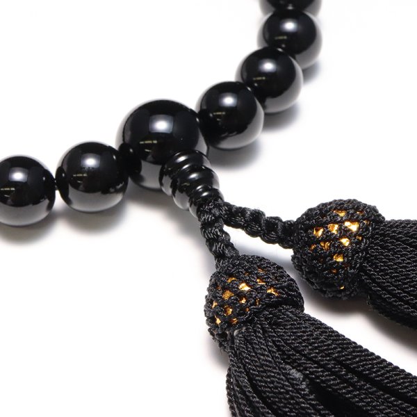 画像2: 御念珠　オニキス約10mm　男性用　日本製　品番：19305 (2)