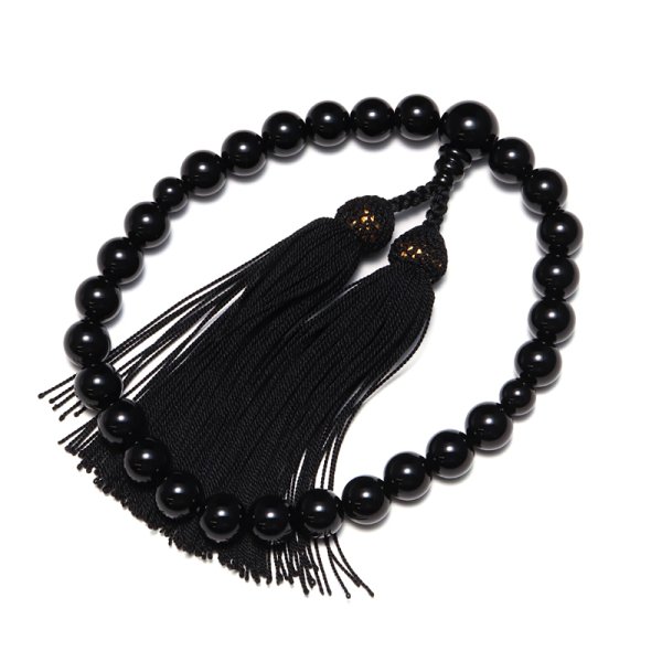 画像3: 御念珠　オニキス約10mm　男性用　日本製　品番：19305 (3)