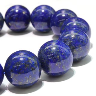 ブレス ラピスラズリ＜アフガニスタン産＞ 丸 約14〜14.5mm 品番