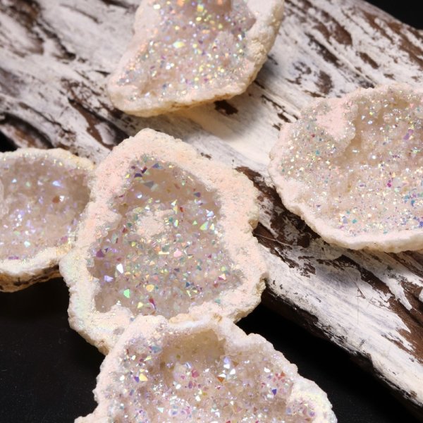 画像3: 原石　オーロラ水晶ジオード　モロッコ産　小　品番：19340 (3)