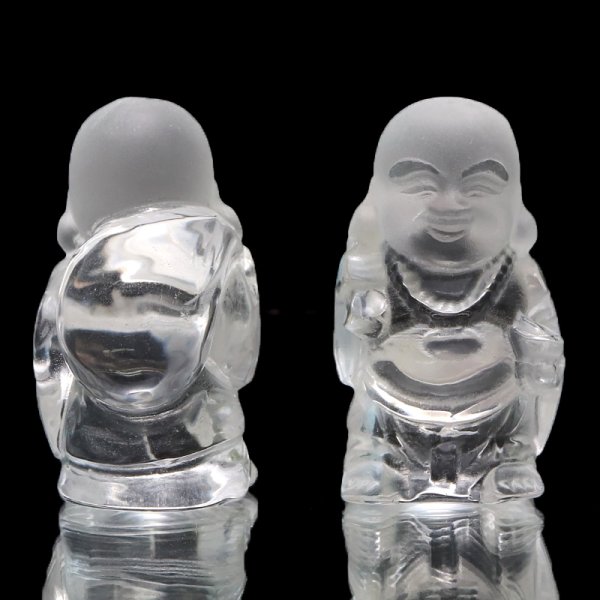 画像2: 置物 水晶 おやゆび布袋様 クォーツ 品番:19347 (2)