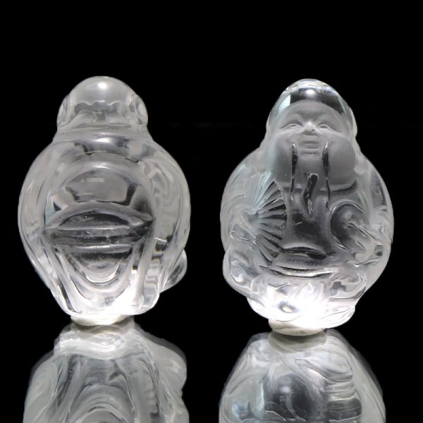 画像2: 置物 水晶 おやゆび財神様 クォーツ 品番:19348 (2)