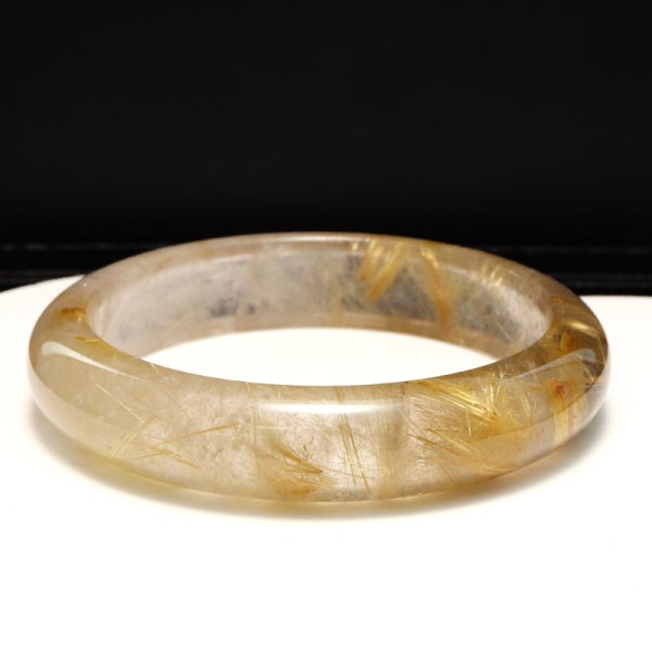 画像5: 【一点物】クローズドバングル　ルチルクォーツ＜ブラジル産＞　幅　約13.5mm　ケース付き　品番：19385 (5)