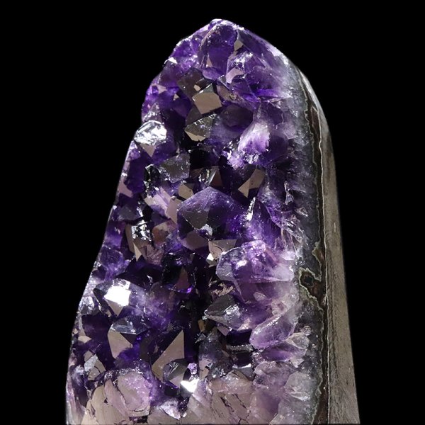 画像2: 【一点物】クラスター　アメジスト　ウルグアイ産　台付き　品番：19426 (2)