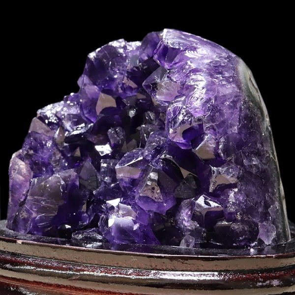 画像2: 【一点物】クラスター　アメジスト　ウルグアイ産　台付き　品番：19428 (2)