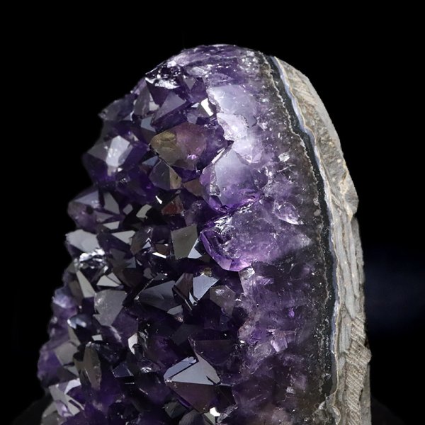 画像3: 【一点物】クラスター　アメジスト　ウルグアイ産　台付き　品番：19434 (3)