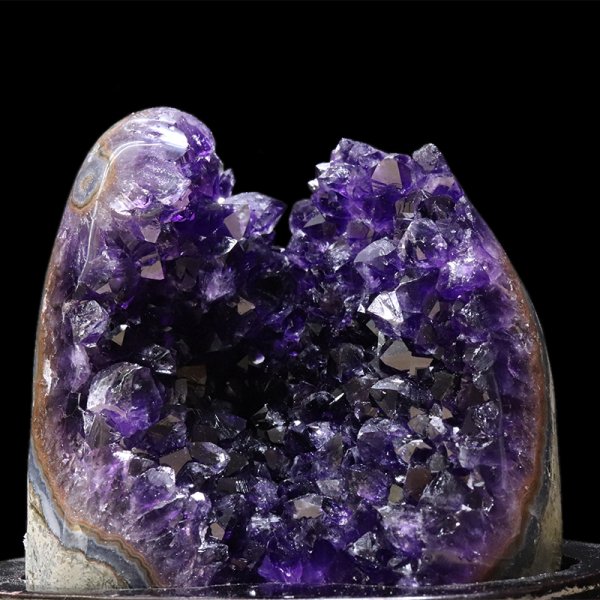 画像2: 【一点物】クラスター　アメジスト　ウルグアイ産　台付き　品番：19423 (2)